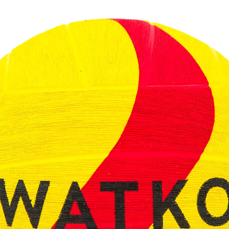 BALLON WATER POLO WP500 TAILLE 5 JAUNE ROUGE