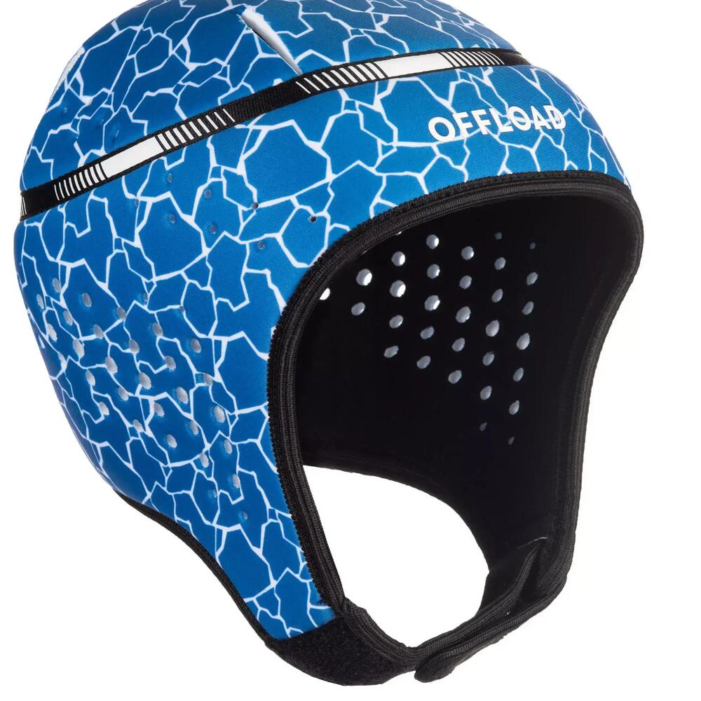 Kopfschutz Kinder 100 blau/weiss
