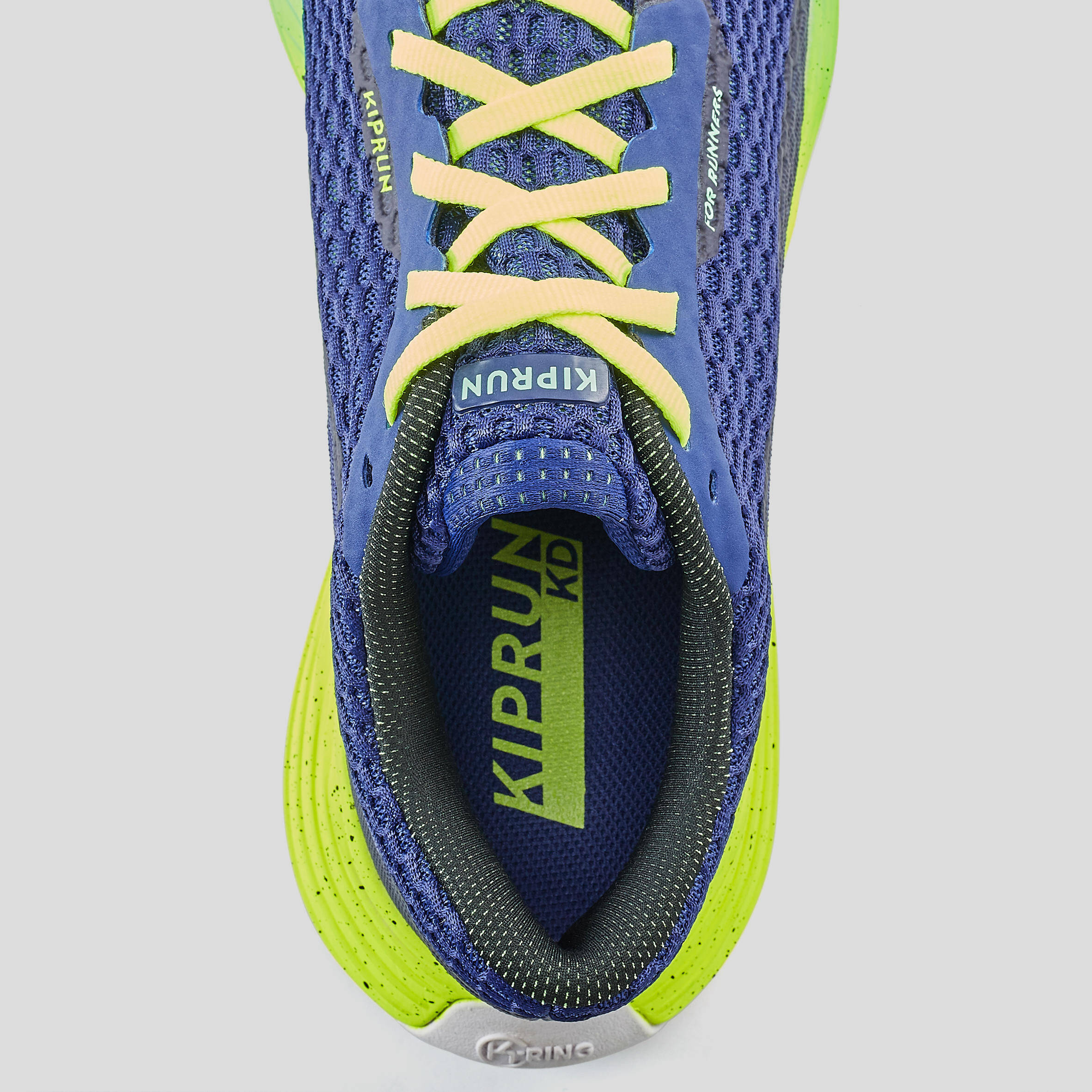 MEN'S MARATHON RUNNING SHOES KD500 - BLUE -  3