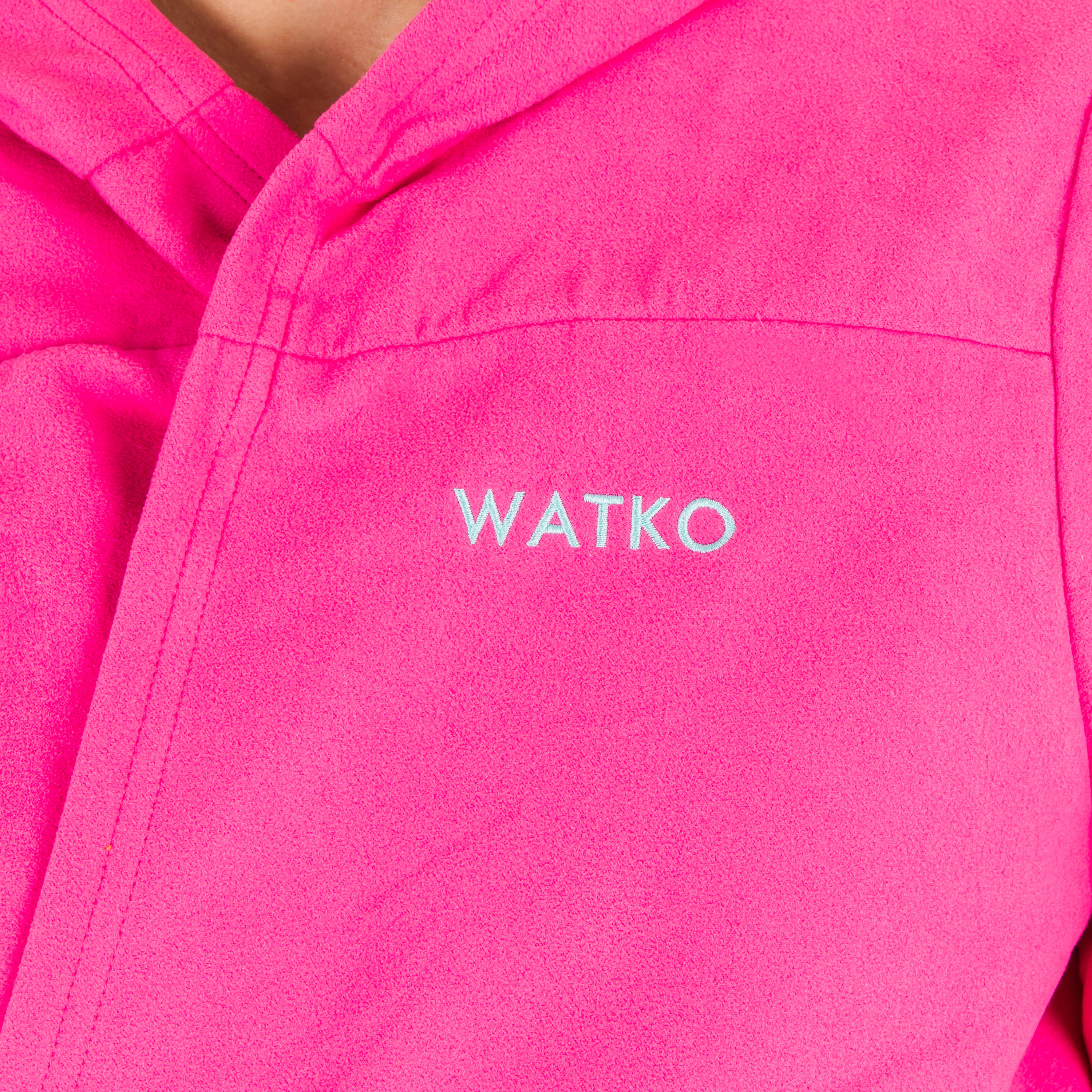Women’s Compact Microfibre Pool Bathrobe - Pink 8/18