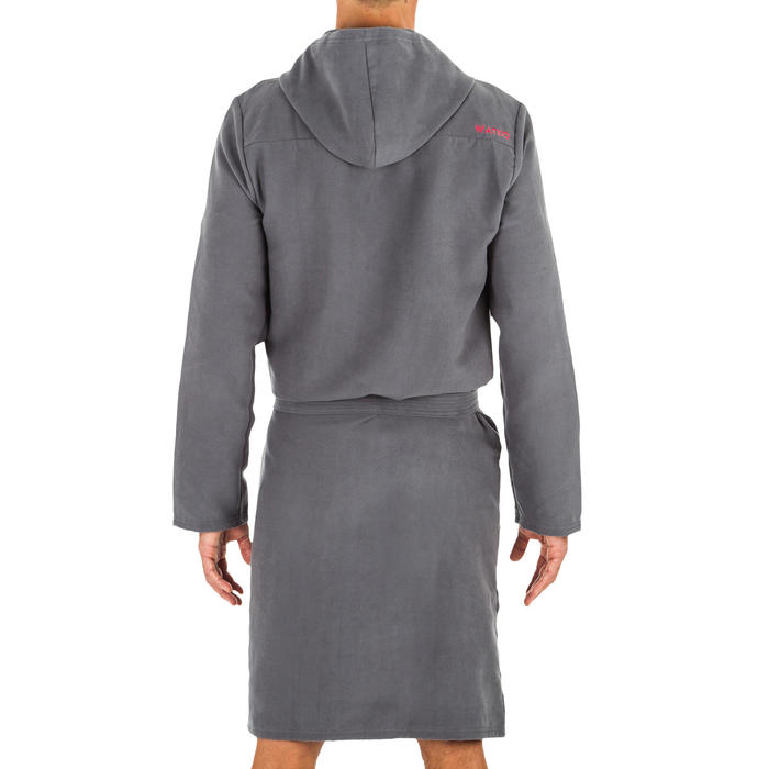 2 Pareos Homme Microfibre - Kilt De Plage Séchage Rapide 30x140cm - Gris Et Marron