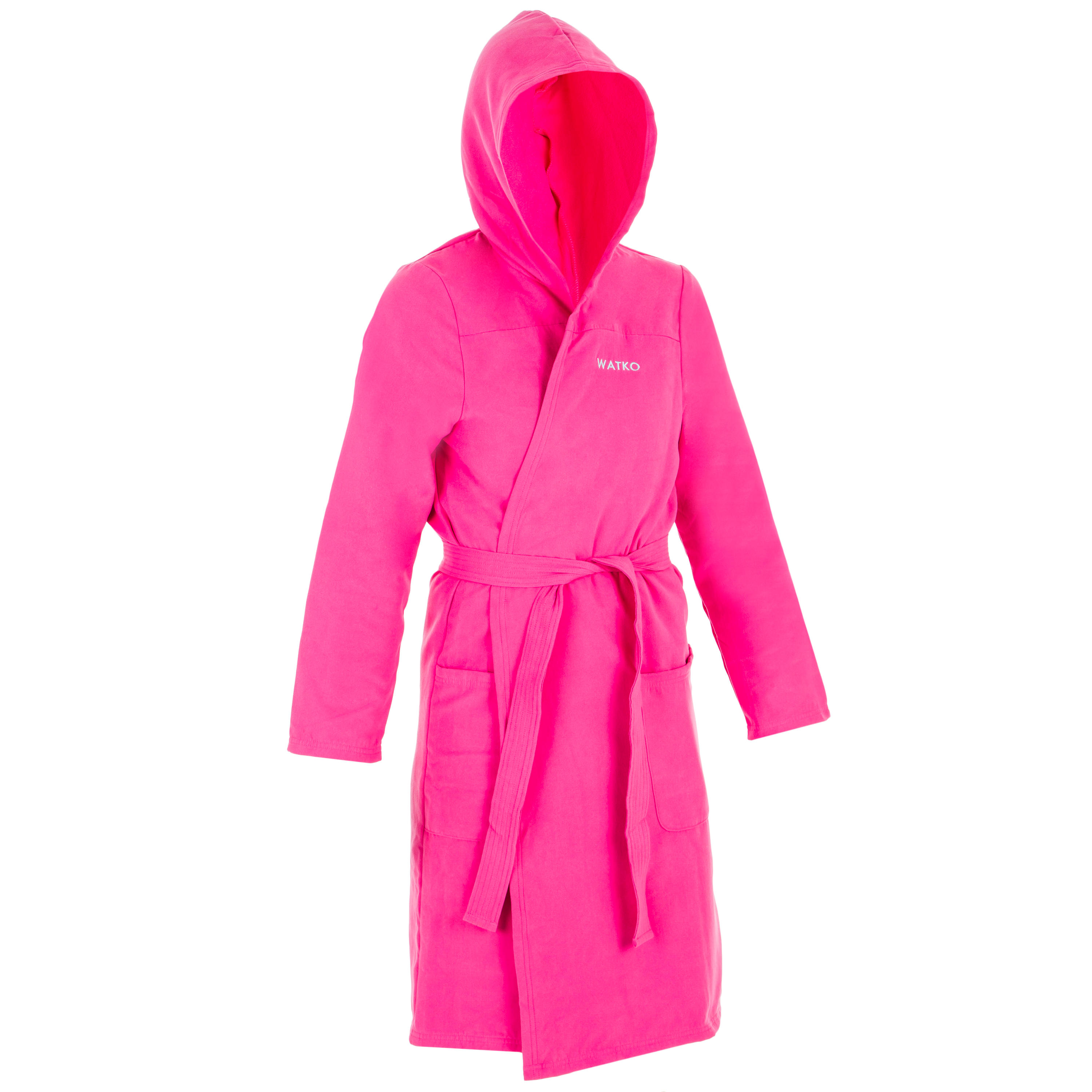 Women’s Compact Microfibre Pool Bathrobe - Pink 9/18