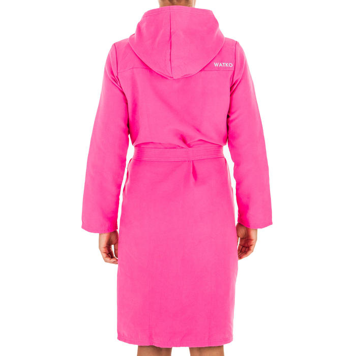 Peignoir de bain à capuche microfibre compact femme WATKO Decathlon