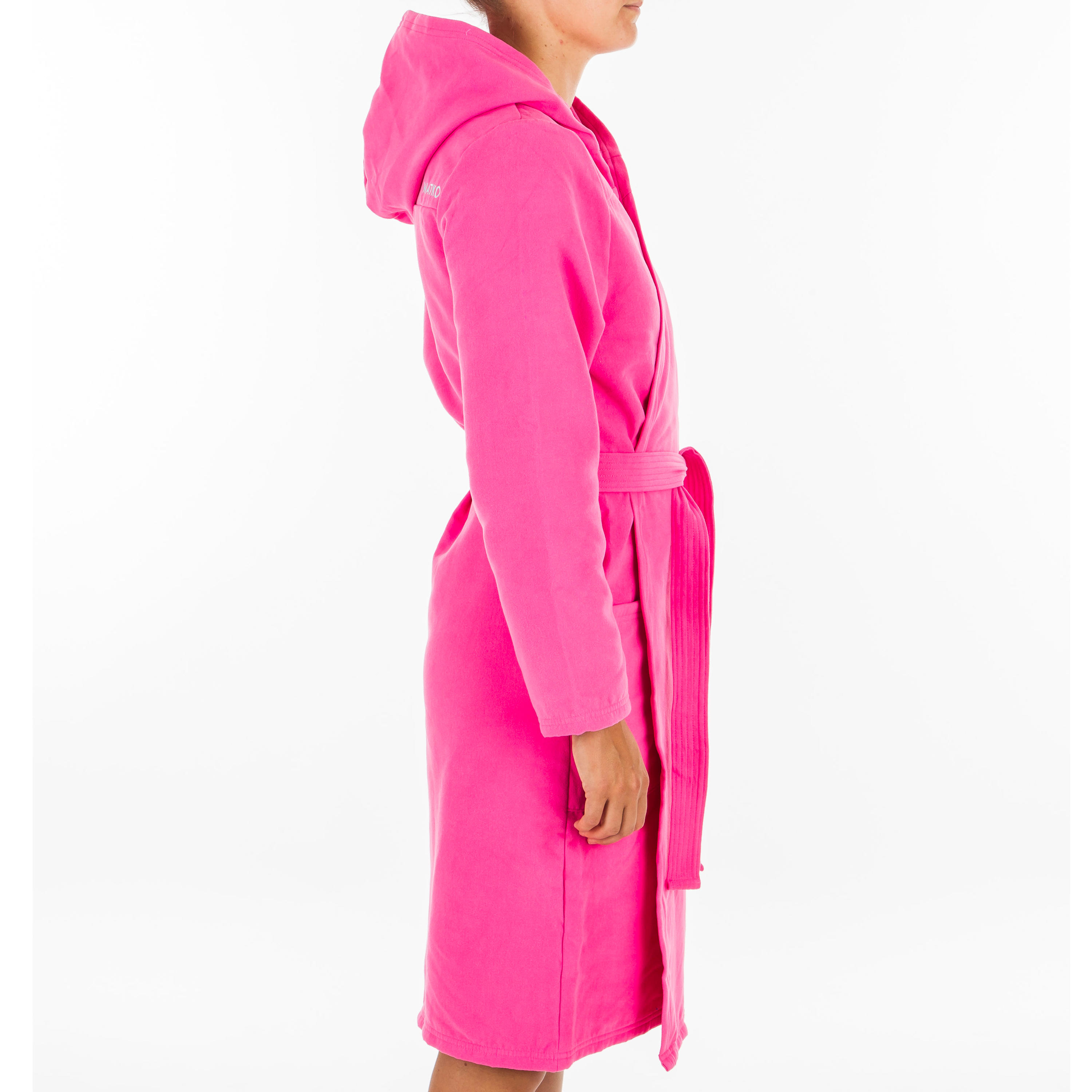 Women’s Compact Microfibre Pool Bathrobe - Pink 11/18