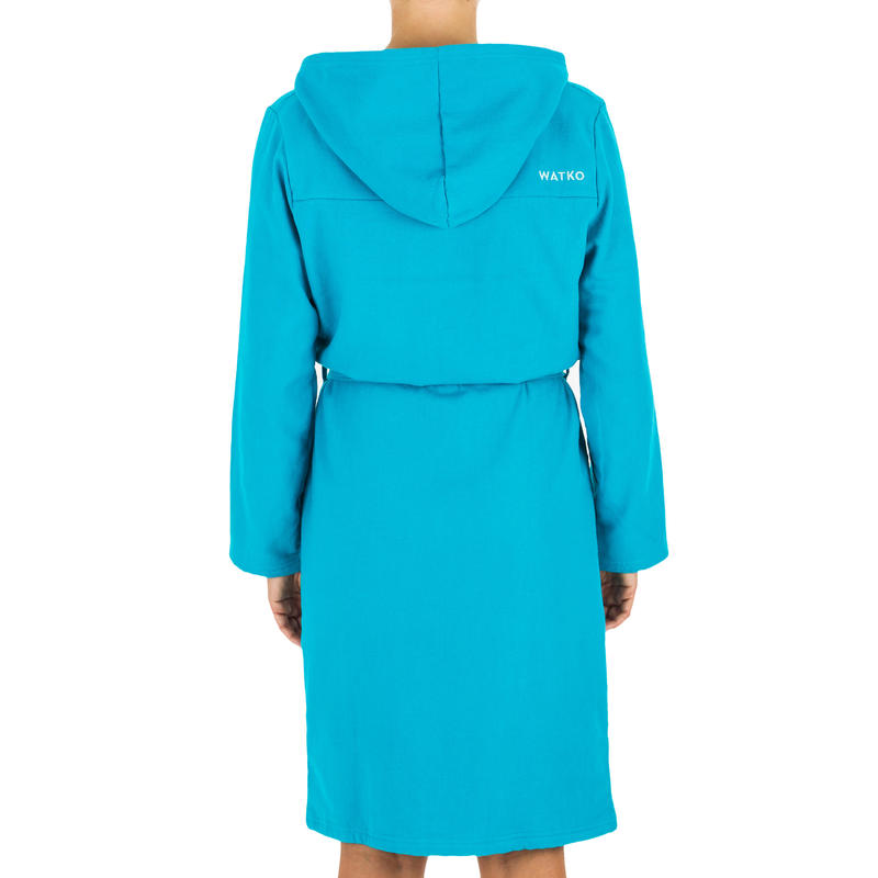 Peignoir De Bain Femme Coton Turquoise