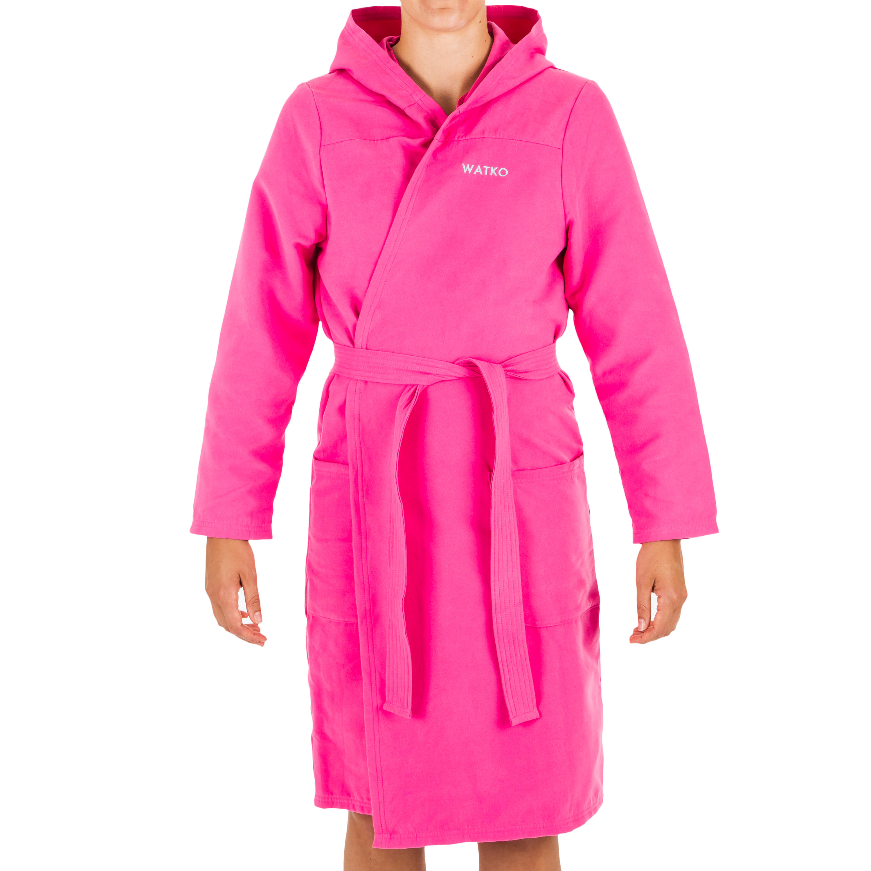 Women’s Compact Microfibre Pool Bathrobe - Pink 13/18