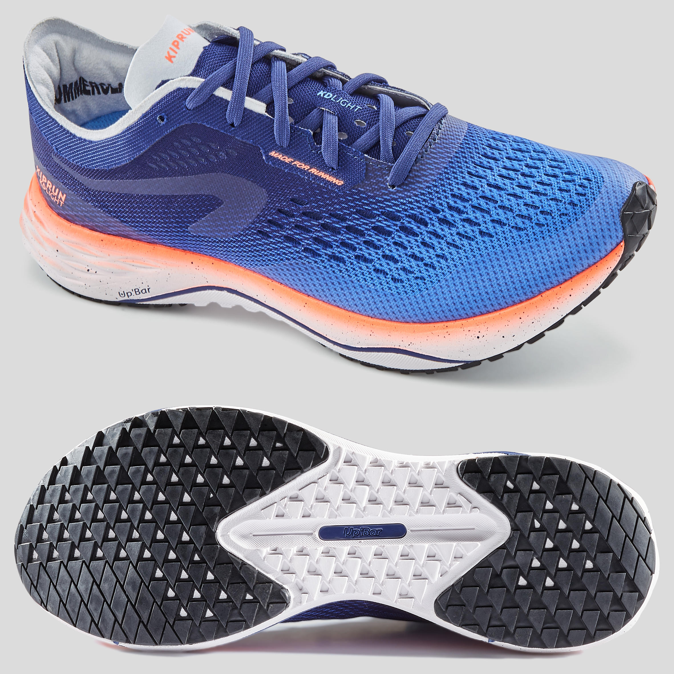 TENIS DE RUNNING MUJER KIPRUN KD LIGHT AZUL CORAL - Decathlon