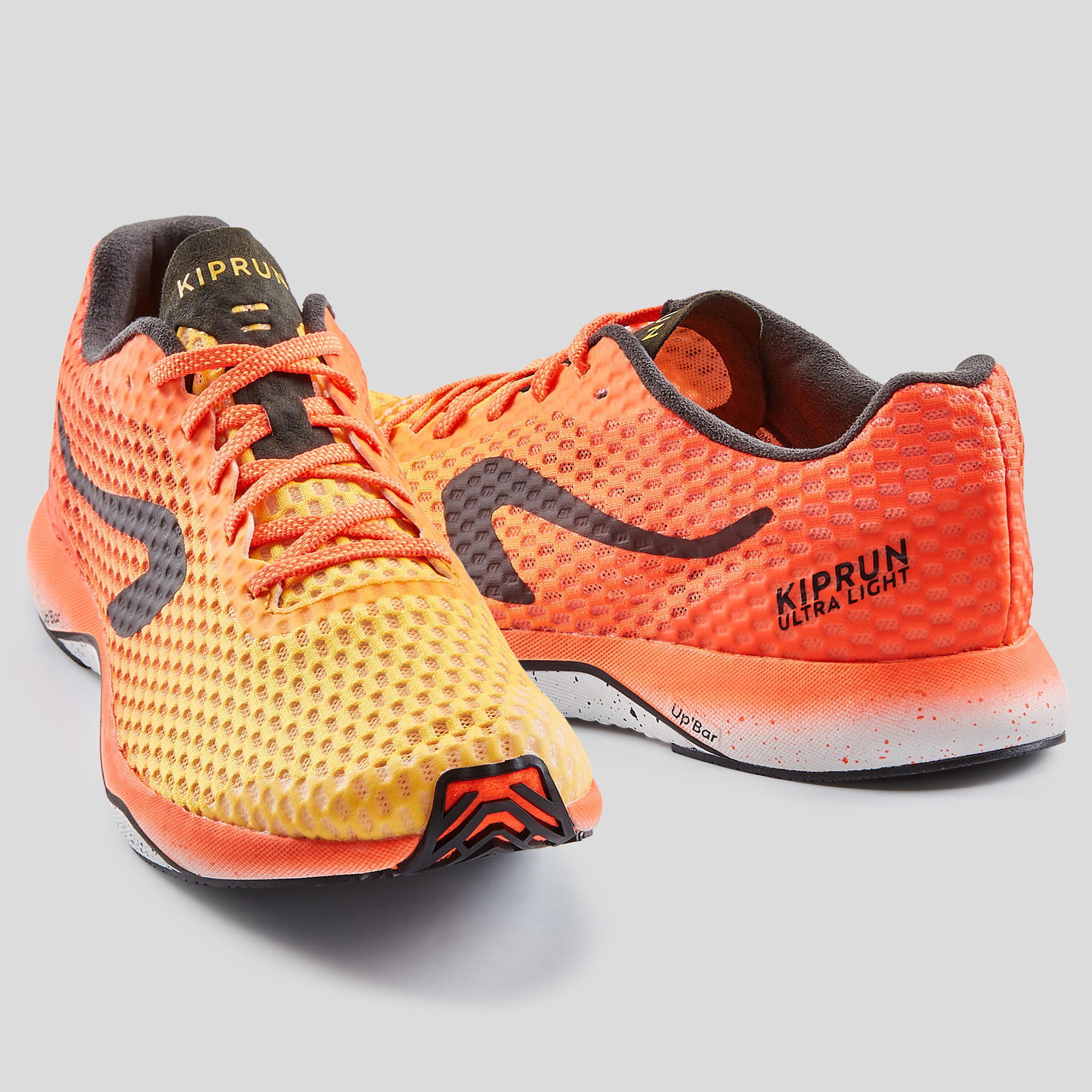 orange running shoes