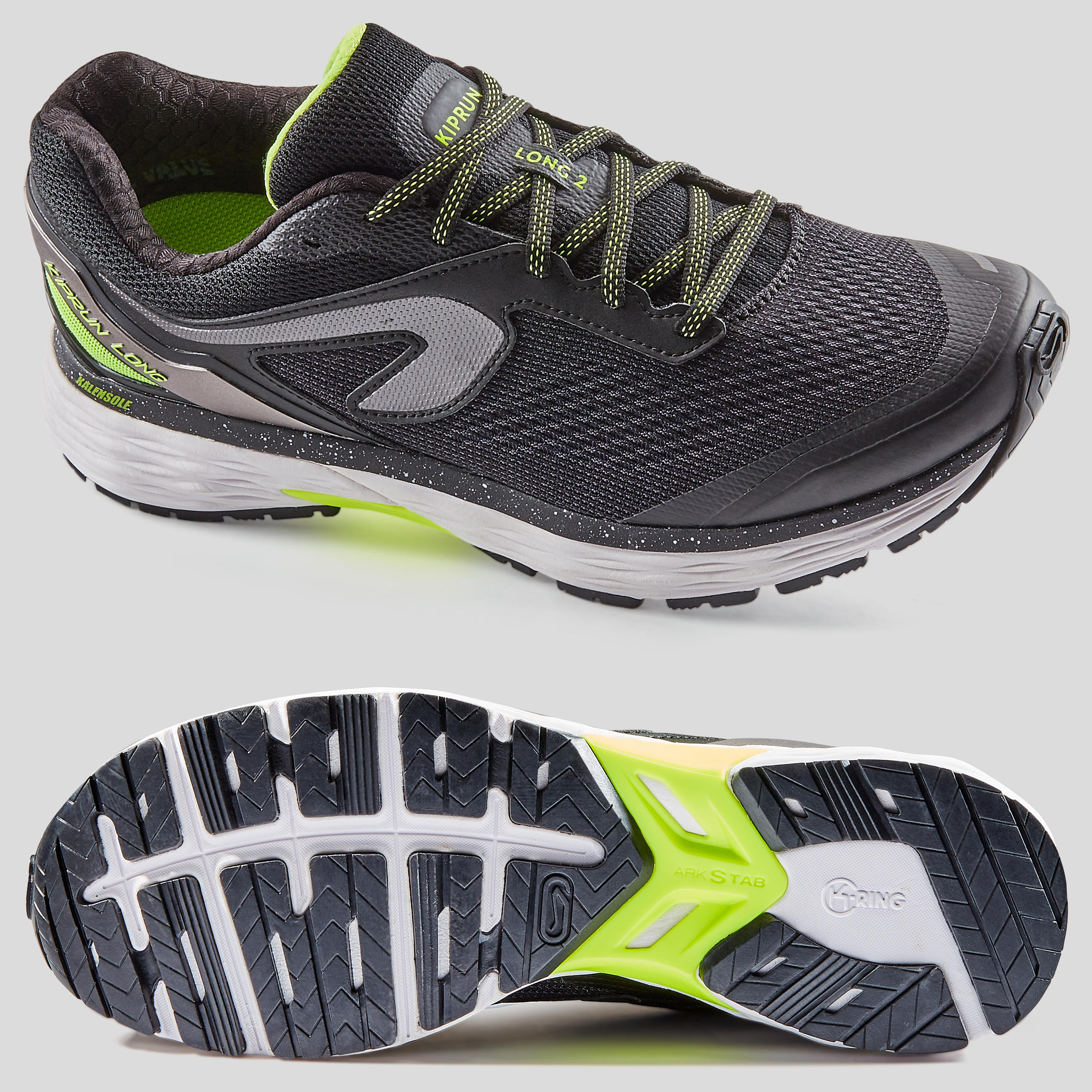KIPRUN LONG 2 MEN'S RUNNING SHOES BLACK 