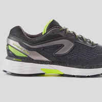 LONG 2 MEN'S RUNNING SHOES BLACK - YELLOW