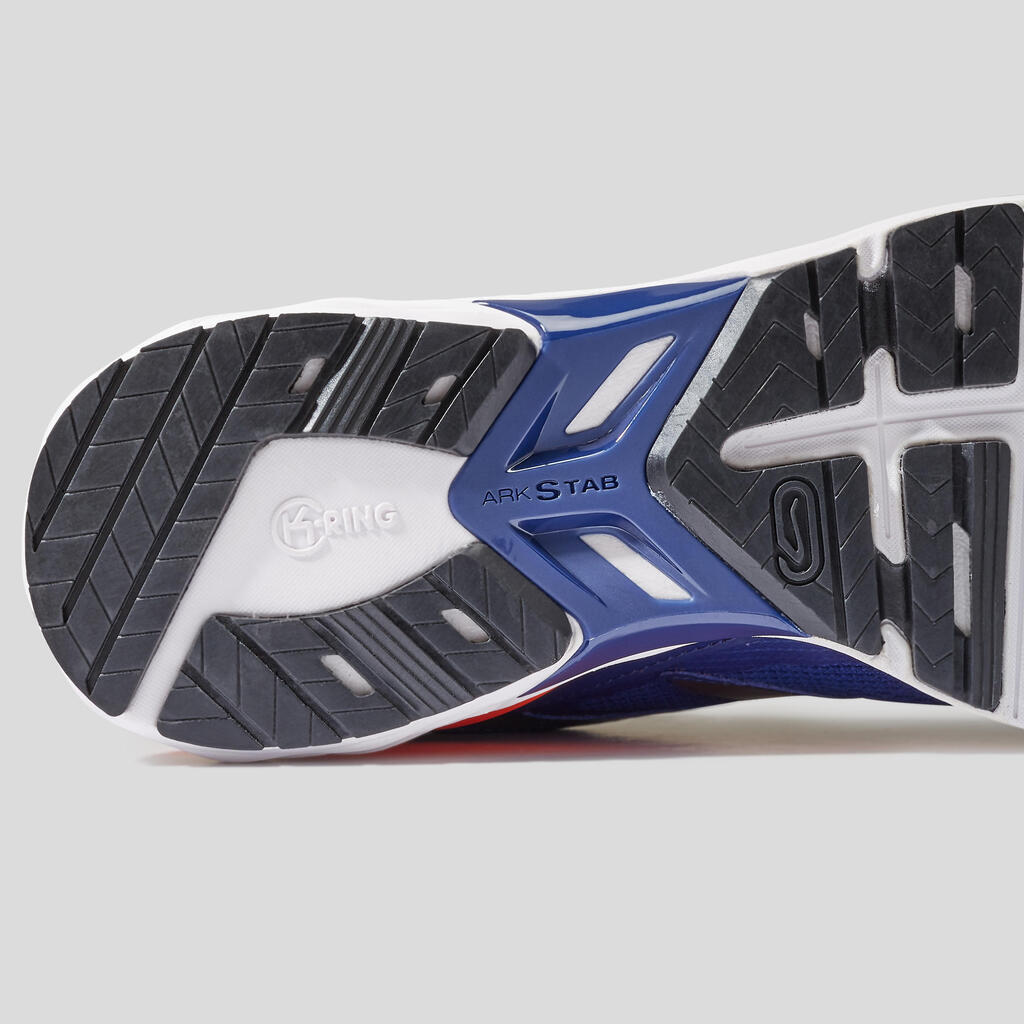 Laufschuhe Kiprun Long 2 Herren blau/rot