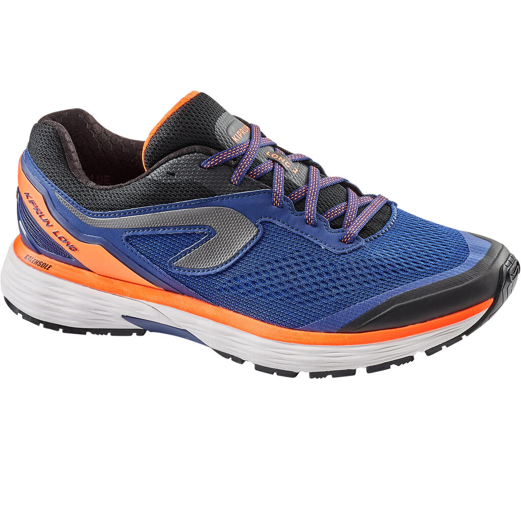 Laufschuhe Kiprun Long 2 Herren blau/rot