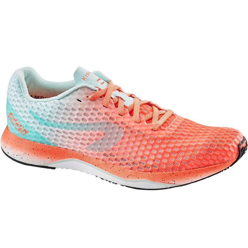 CALÇADO DE CORRIDA KIPRUN ULTRALIGHT MULHER CORAL VERDE