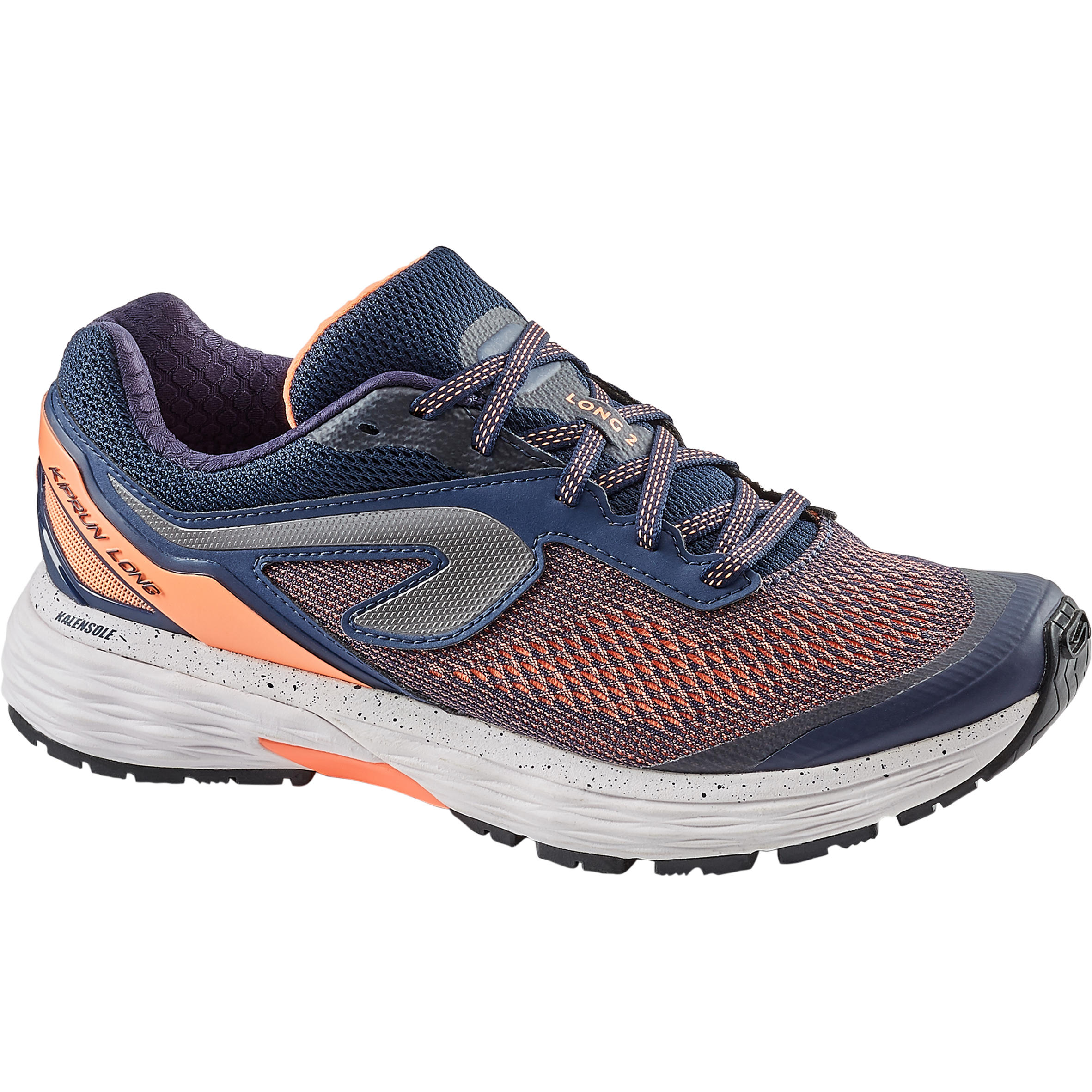 Kiprun Long 2 Women s Running Shoes Coral Blue Decathlon