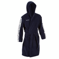 PEIGNOIR COTON EPAIS WATER POLO 500 HOMME BLEU MARINE