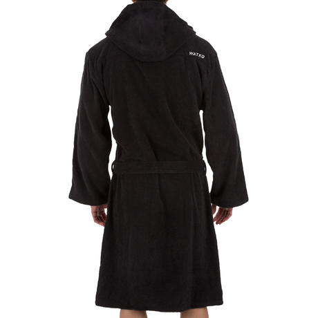 PEIGNOIR COTON EPAIS WATER POLO 500 HOMME NOIR | Nabaiji