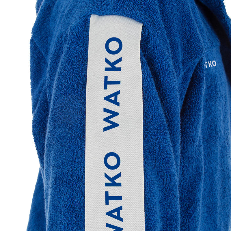Men's Water Polo Thick Cotton Bathrobe WP 500 Light Blue Decathlon