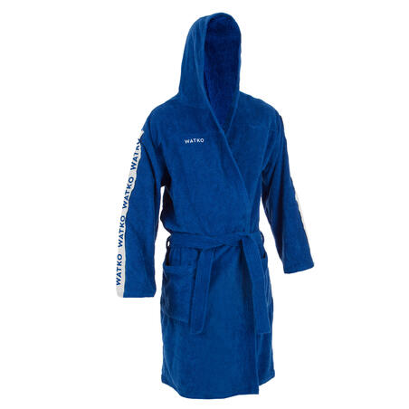 Men's Water Polo Thick Cotton Bathrobe WP 500 - Light Blue