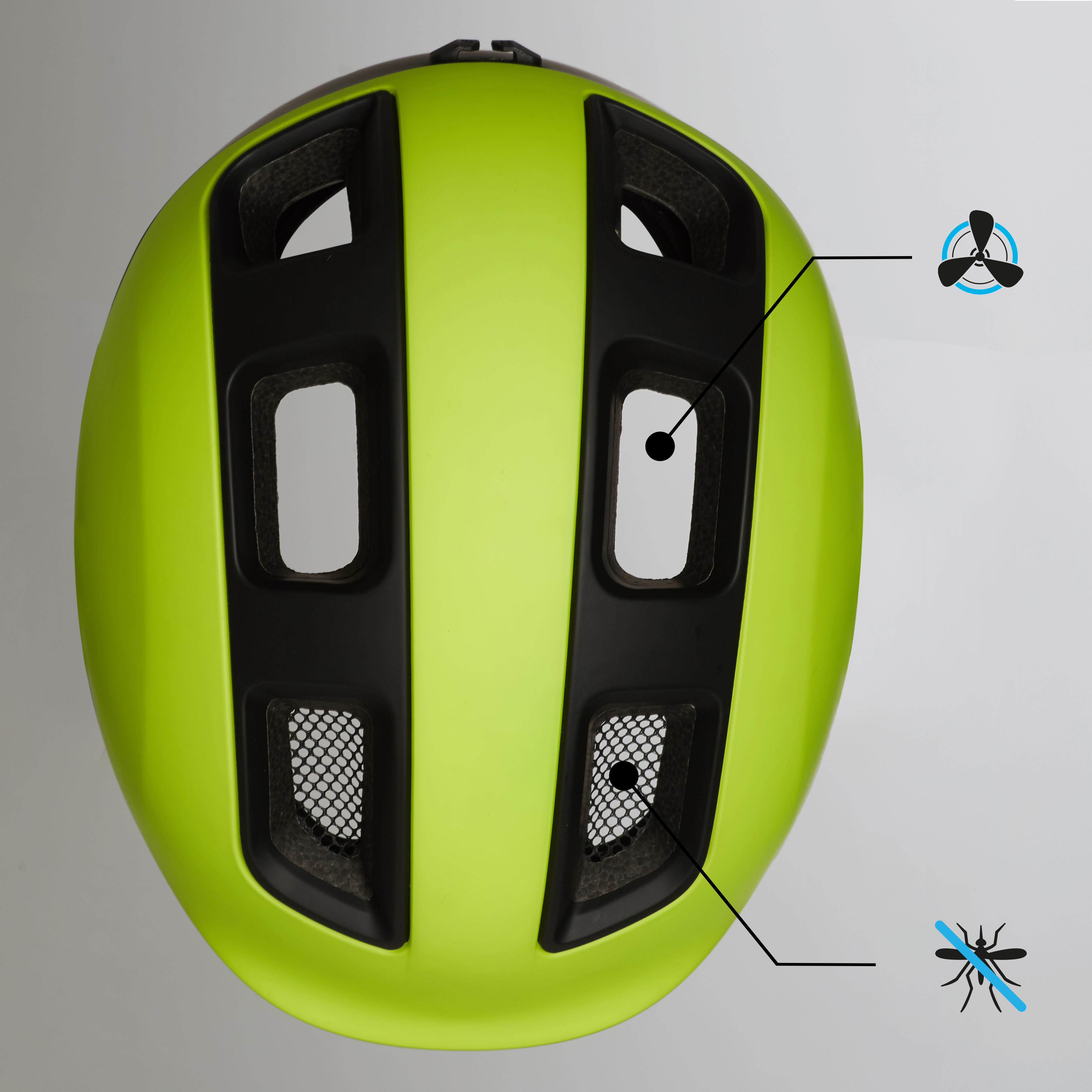 Casco bici città 540 azzurro BTWIN | DECATHLON