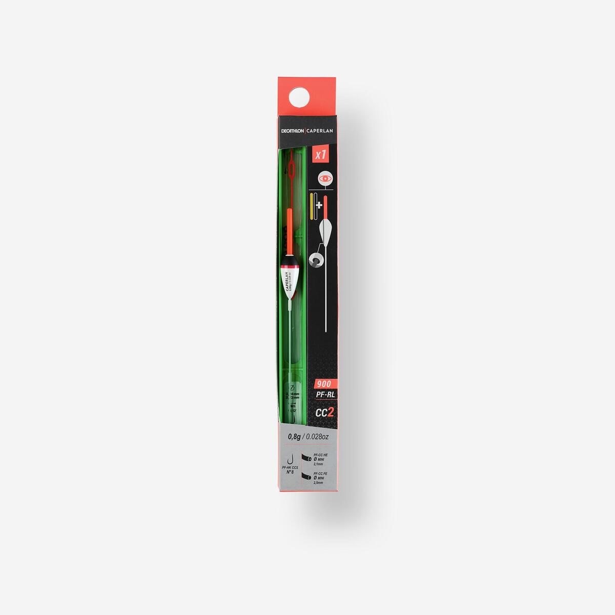 Ligne montee pour la peche de la carpe au coup pf-rl900 cc2 0,8g