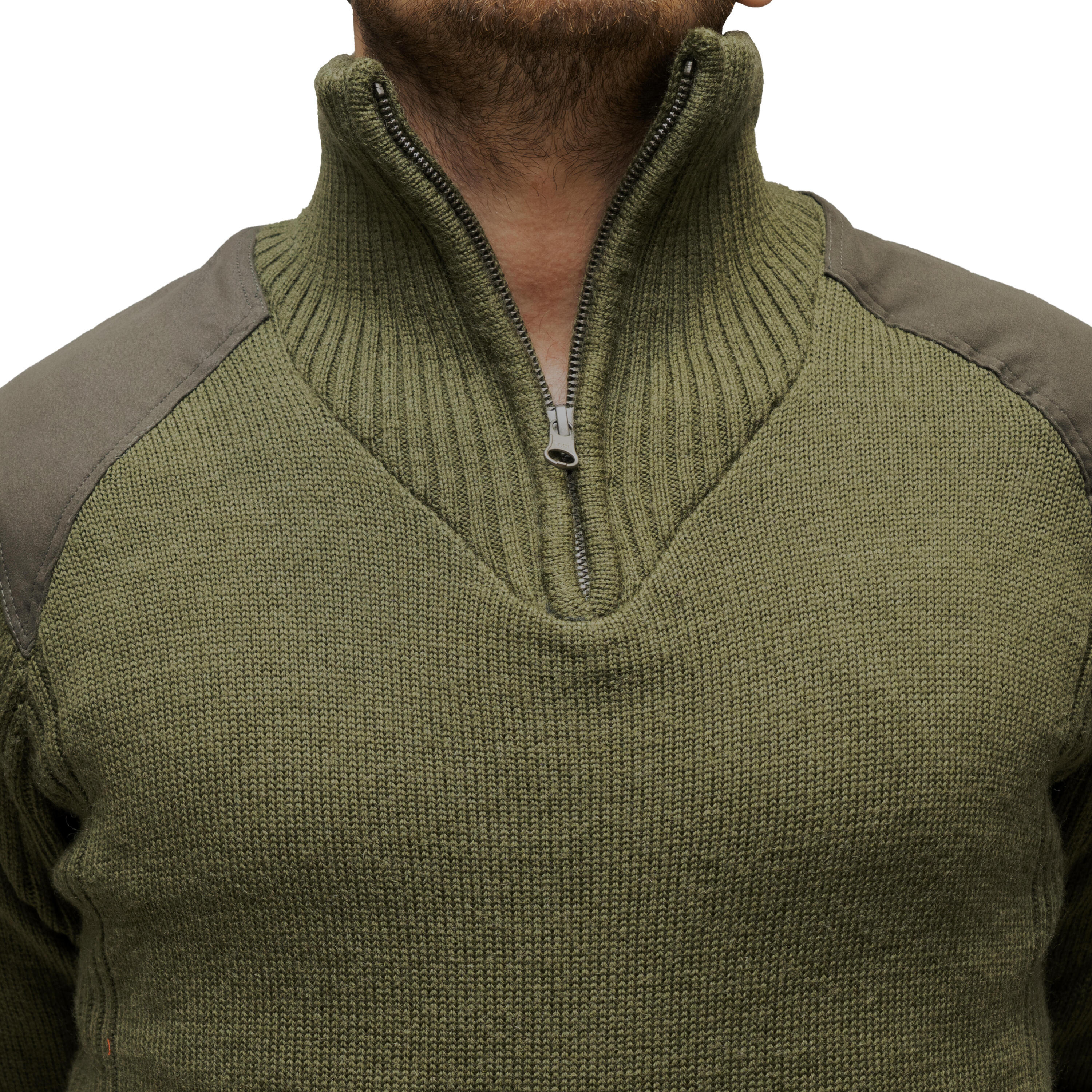 Windproof Wool Pullover - Green 2/5