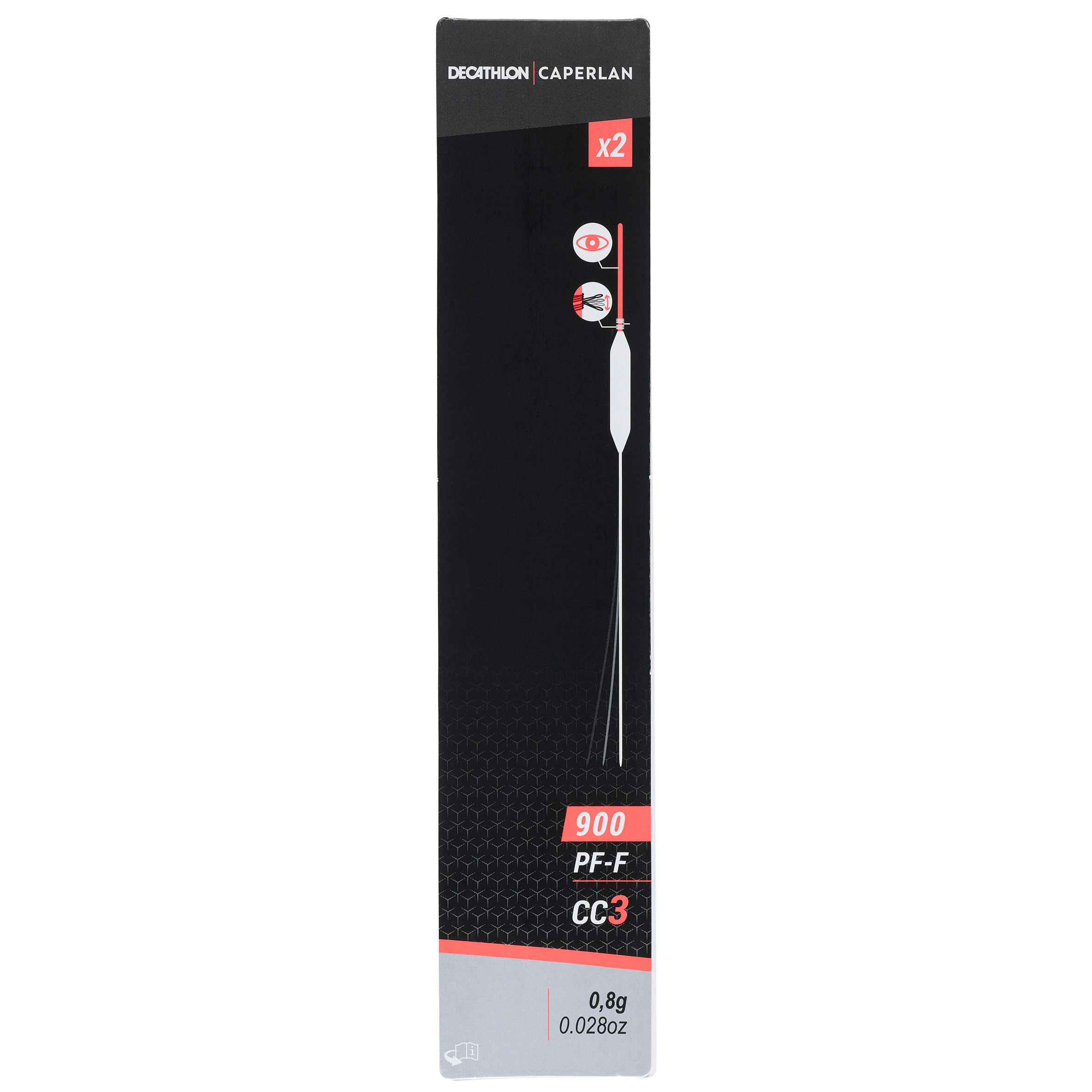 Lote 2 Flotadores Carpfishing Al Coup PF-F900 CC3 0,8 g 4/6