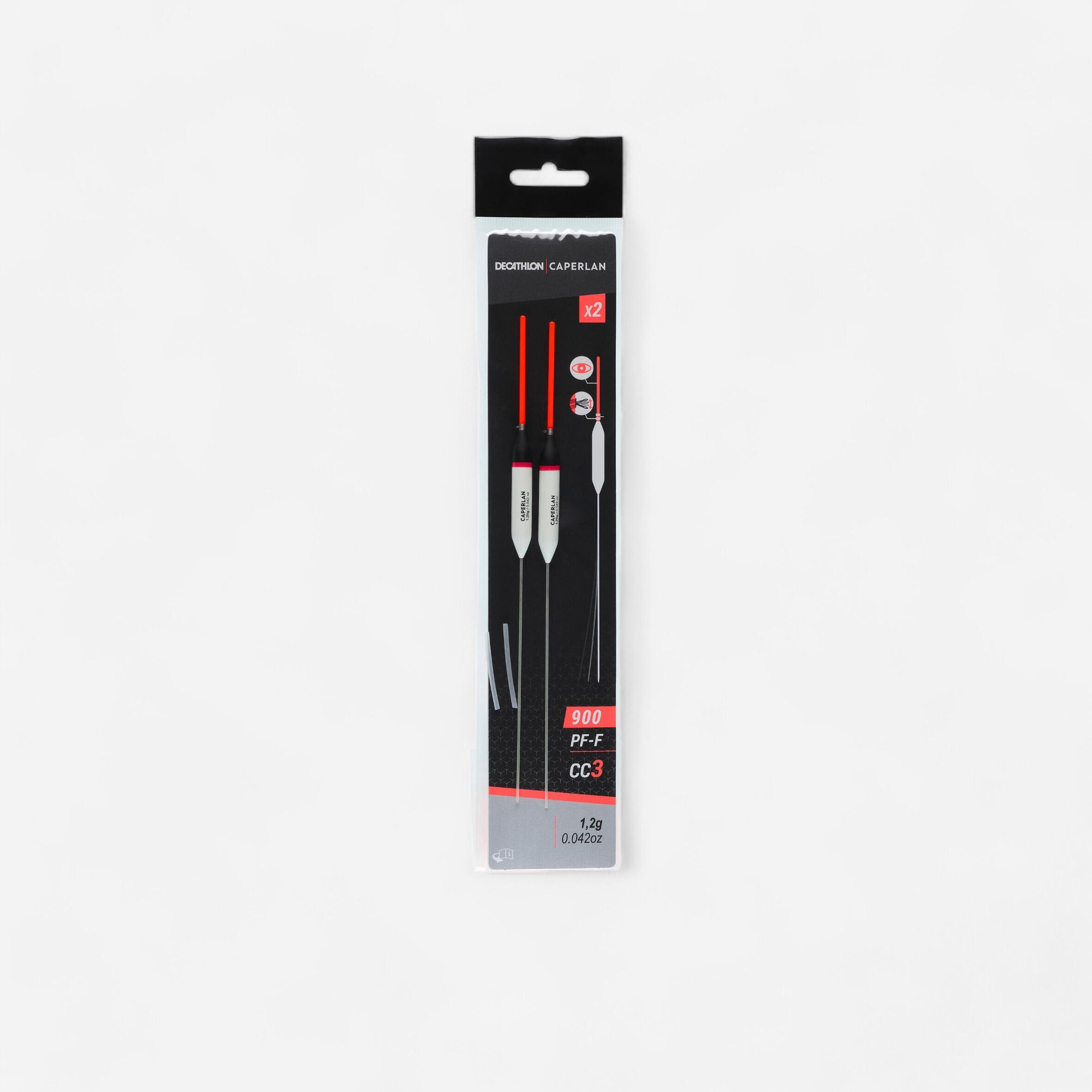 Conjunto de 2 boias para pesca direta à carpa pf-f900 cc3 1,2 g