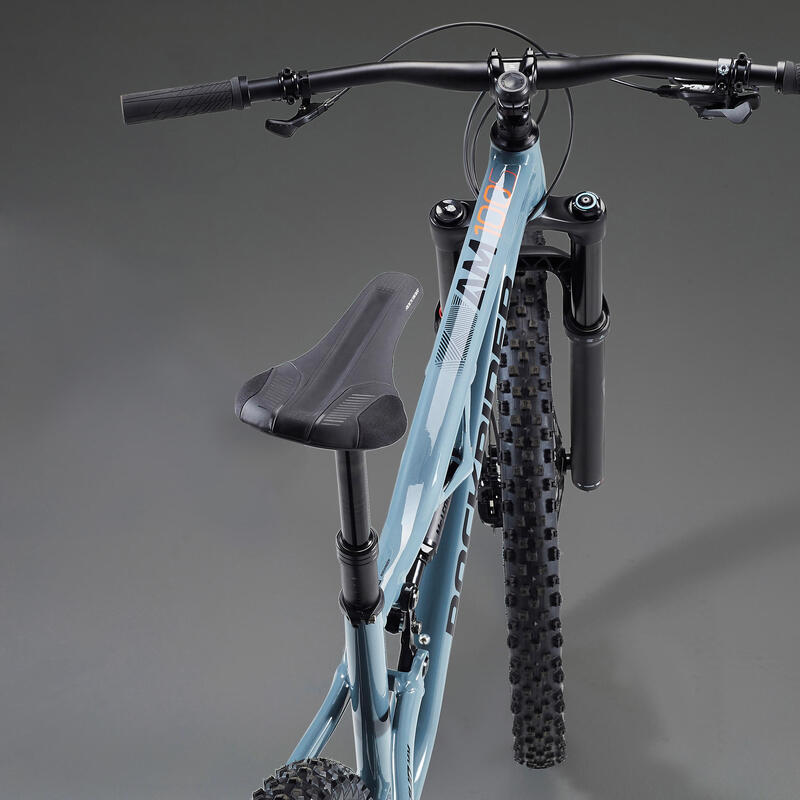 Bicicleta de montaña 29" doble suspensión aluminio 12 V Rockrider AM 100 S azul