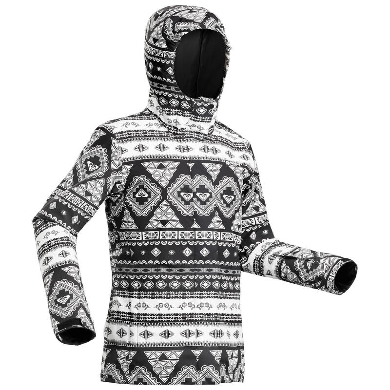 Chaqueta Snowboard y Esquí, Roxy, Impermeable, Mujer, Negro Blanco