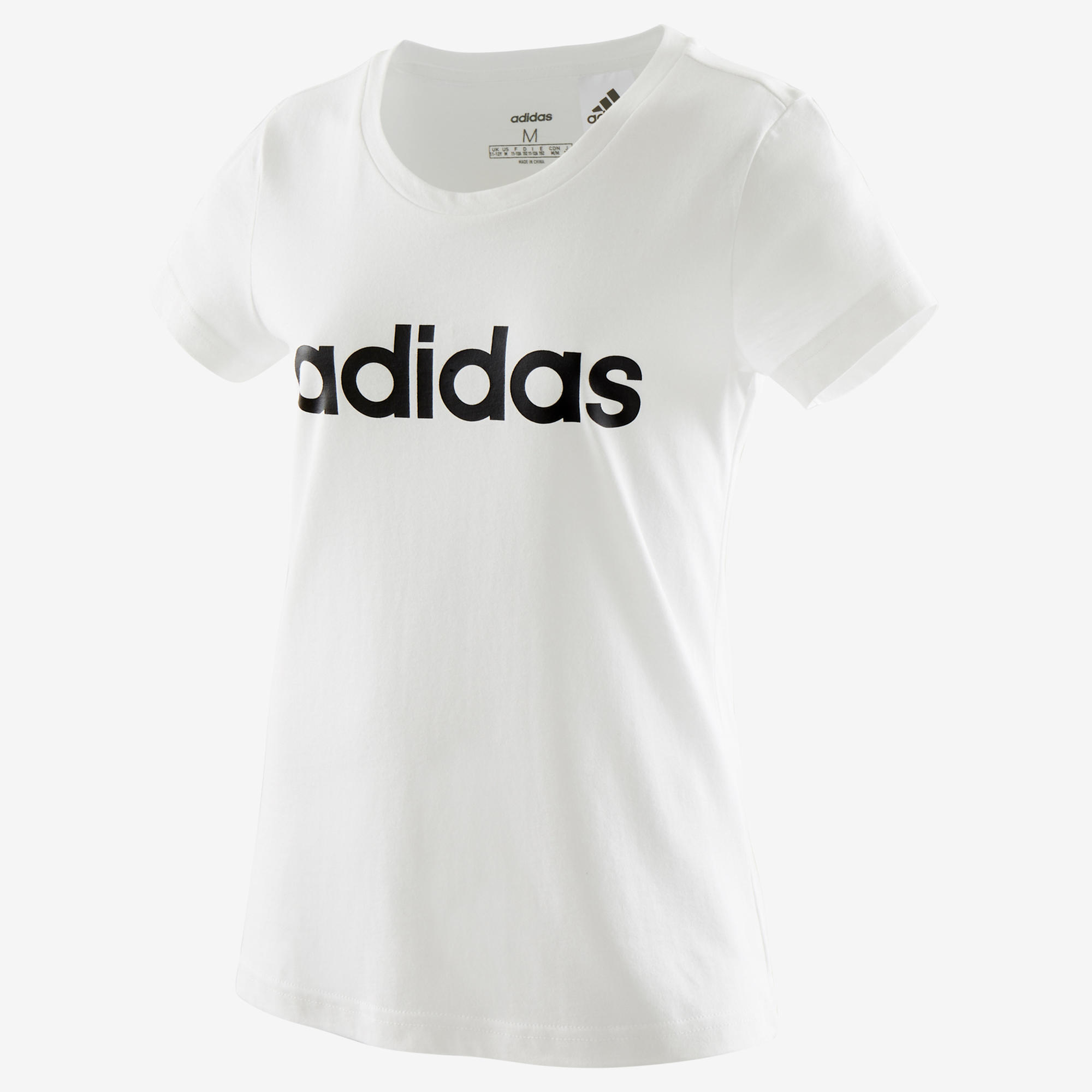 Camiseta manga corta niña adidas blanco negro ADIDAS | Black Friday  Decathlon 2020