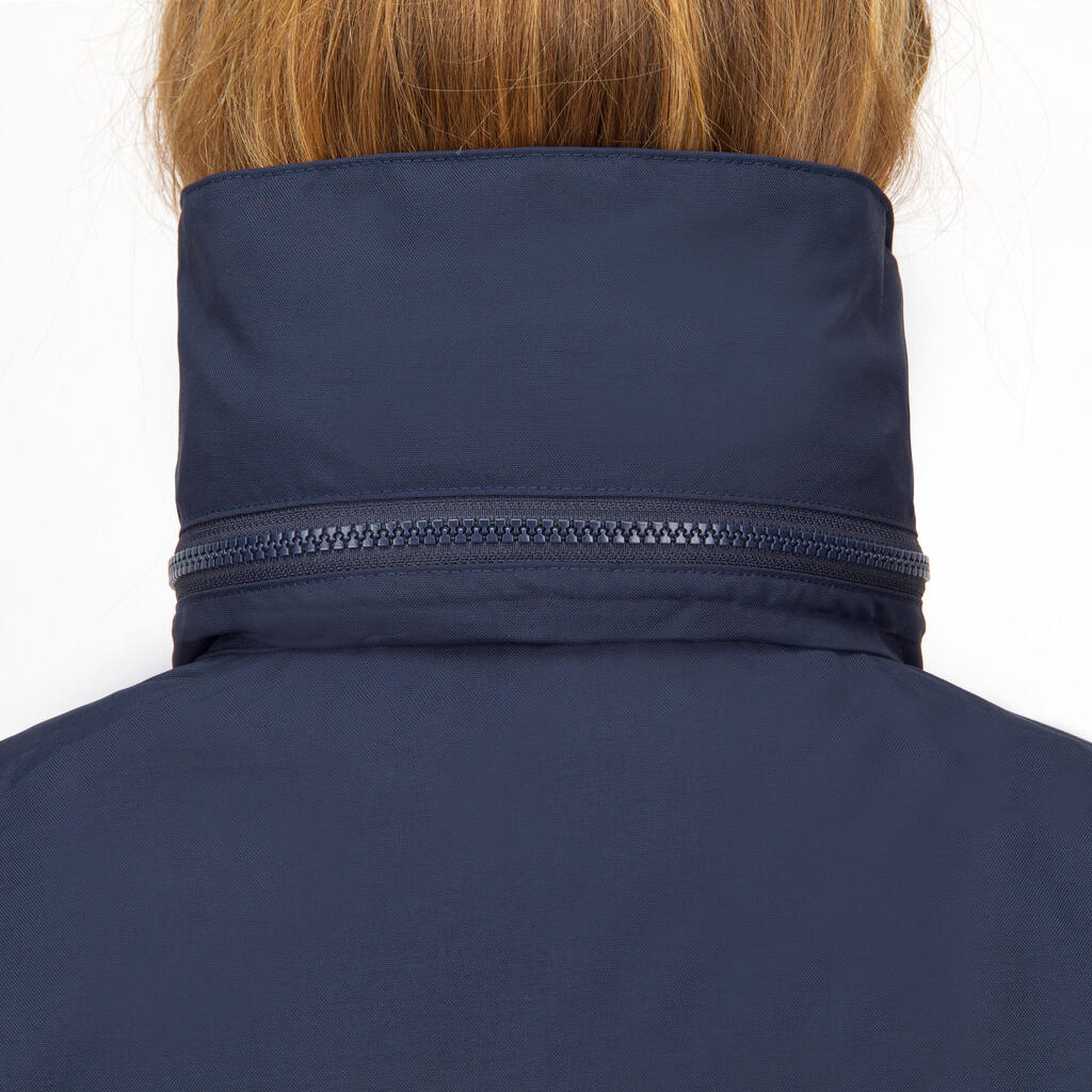 Women's Waterproof Wind-proof Rain Jacket SAILING 300 navy