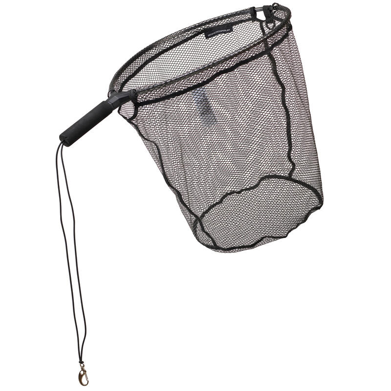 EPUISETTE PÊCHE AU POSE DES CARNASSIERS PRO FOLDING RUBBER LANDING NET