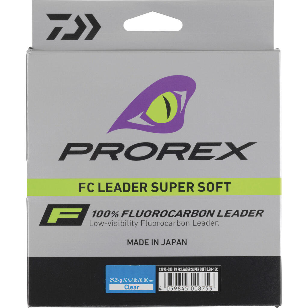 Fluorocarbon wire for carnivorous lure fishing FC LEADER SUPER SOFT 50M 18/1