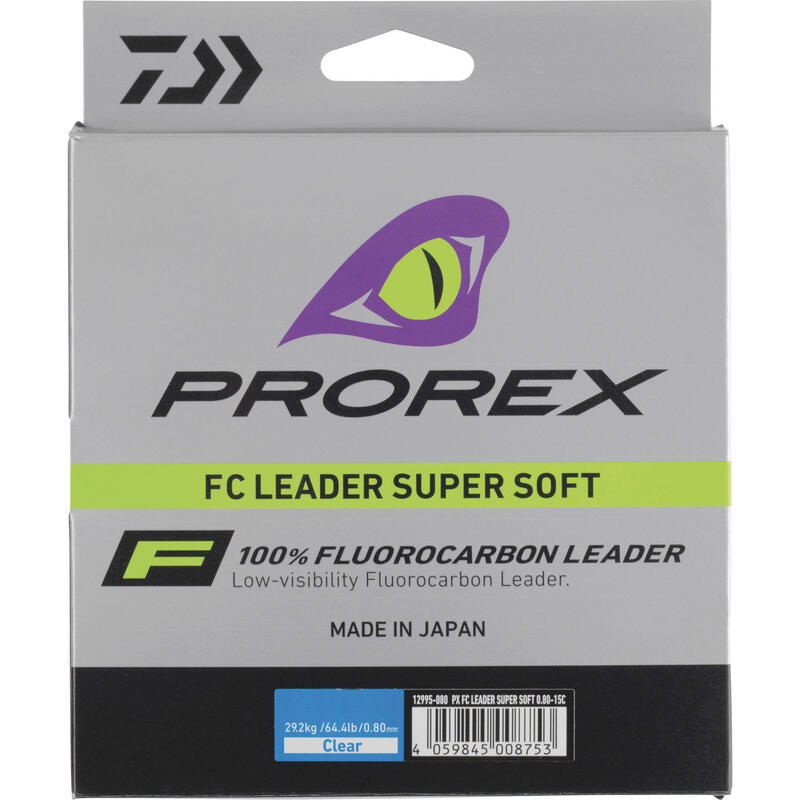 Fio Fluorcarbono Pesca ao Corrico de Predadores FC LEADER SUPER SOFT 50 M 23/1