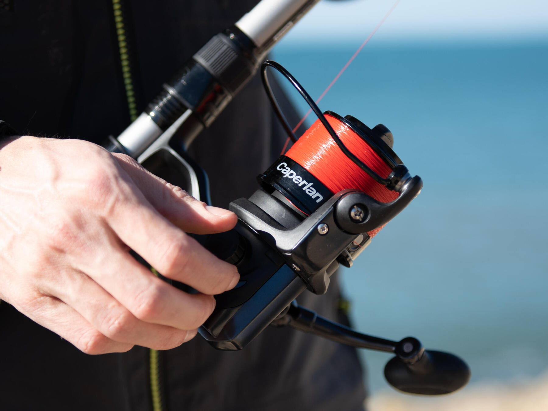 Roquette canne à pêche prête à pêcher enfants bâton de pêche tire sur un  bobber