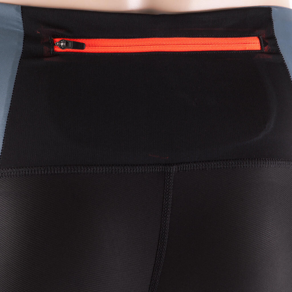Laufhose Trail 3/4 Kanergy Herren schwarz/grau
