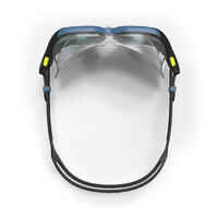 Swimming mask ACTIVE - Mirrored lenses - Size large - Black blue