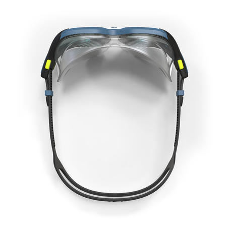Masque De Piscine ACTIVE - Verres Miroir - Grande Taille - Noir Bleu