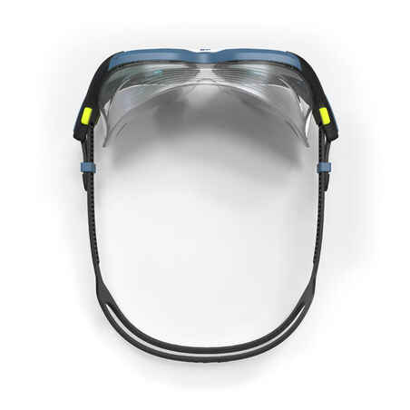 Kaukė plaukiojimui „Active“, L dydžio, veidrodiniais stiklais, mėlyna, juoda