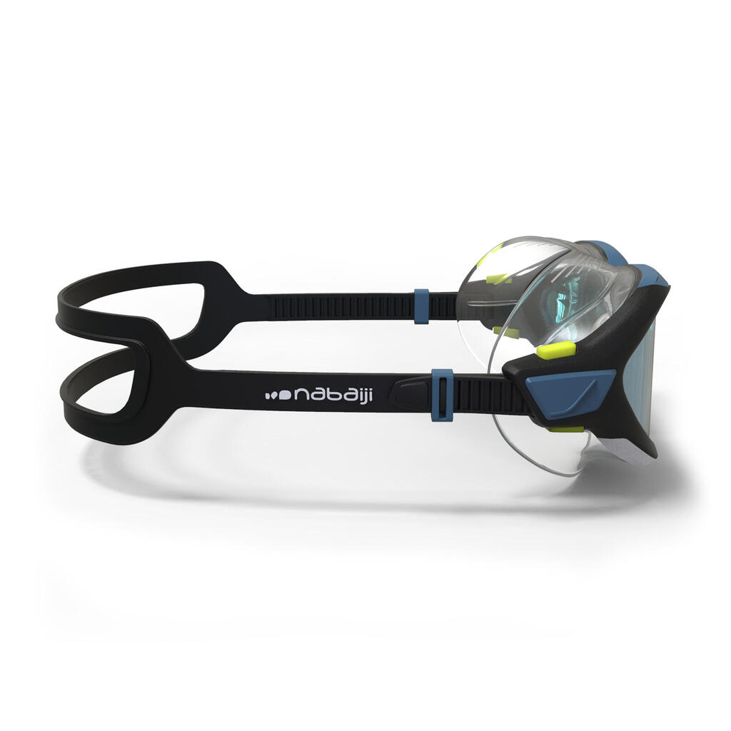 Swimming mask ACTIVE - Smoked lenses - Size large - Black white