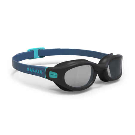 Gafas de natación lente ahumado talla L Nabaiji Soft 100 azul