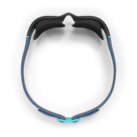 SWIMMING GOGGLES SOFT - SIZE L - SHADED LENSES - BLACK BLUE
