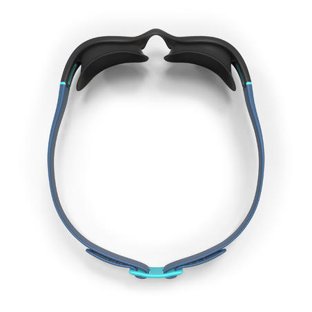 SWIMMING GOGGLES SOFT - SIZE L - SHADED LENSES - BLACK BLUE