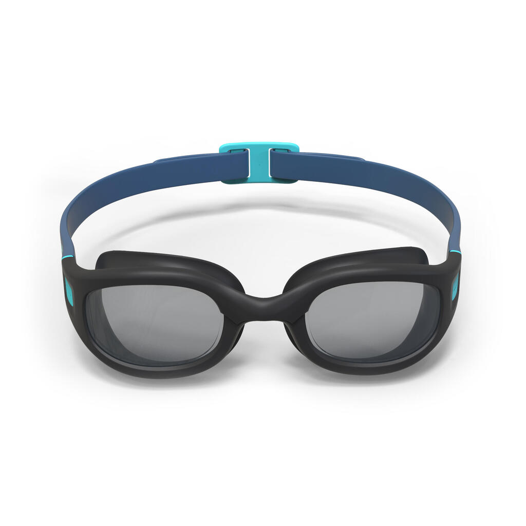 Plavecké okuliare Soft číre sklá najväčšia veľkosť modro-ružové