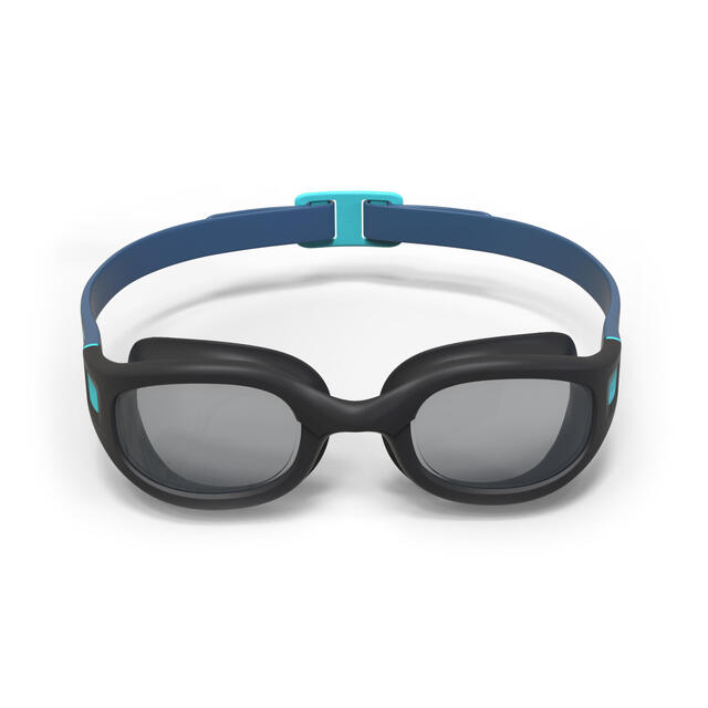 DECATHLON Lentes de natación negro azul talla L - SOFT cristales claros