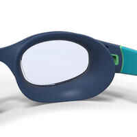 Swimming goggles SOFT - Clear lenses - Size large - Blue green