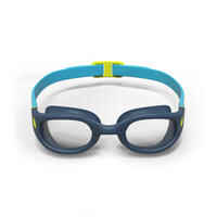 Swimming Goggles Soft 100 - Size S - Clear Lenses - Blue Yellow