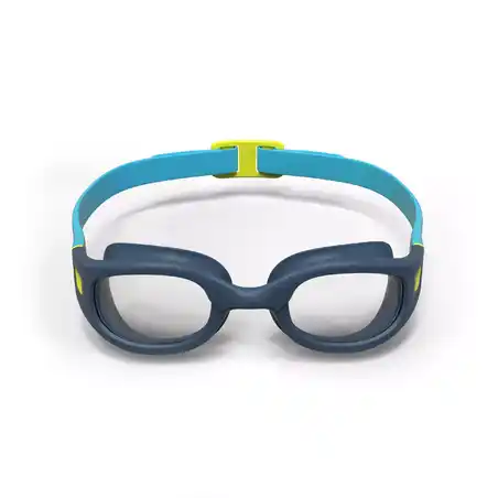 Swimming Goggles Soft 100 - Size S - Clear Lenses - Blue Yellow