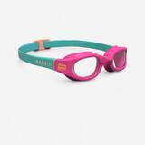 SWIMMING GOGGLES SOFT - SIZE S - CLEAR LENSES - CORAL PINK