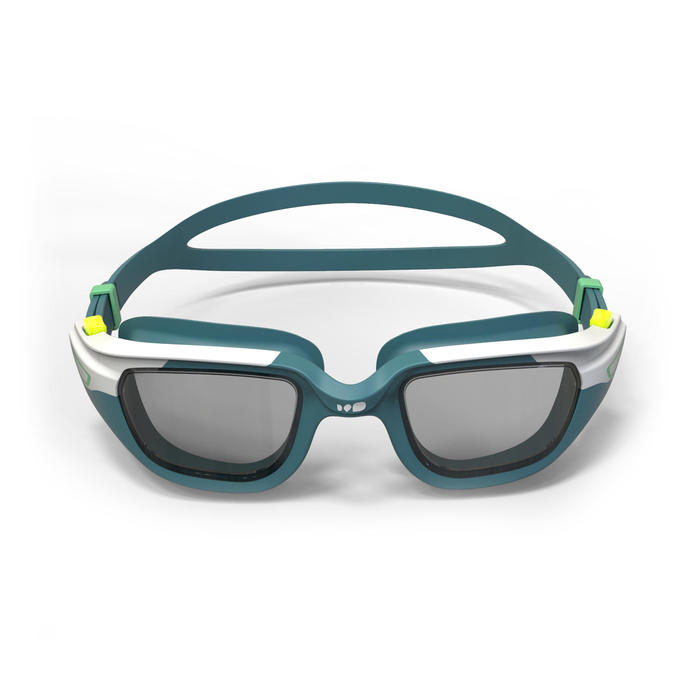 Lunettes De Natation 500 Spirit Taille S Bleu Vert Verres Fumes Nabaiji Decathlon